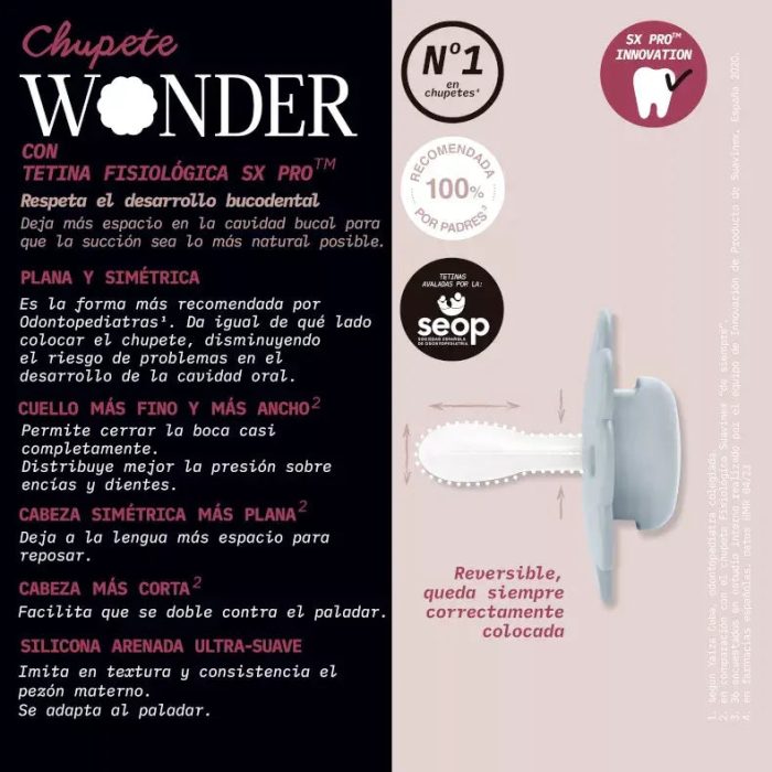 Suavinex-Wonder-Pale-Mauve-Chupete-Tetina-Fisiologica-de-Silicona-SX-Pro-Plana-y-Flexible-6-18m_2
