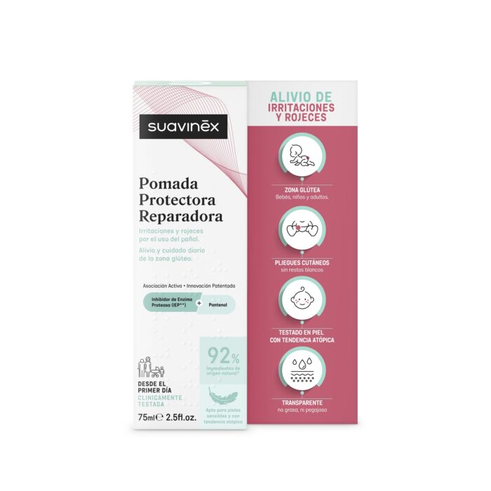 Pomada protectora reparadora de pañal.