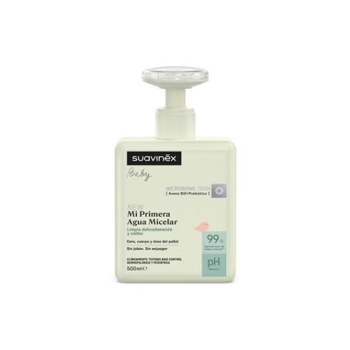 Agua Micelar Limpiadora para Bebé +0M, 500ml Suavinex agua micelar bebé