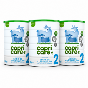 Pack de 3 latas de Capricare 2 leche de continuación de cabra 800 g