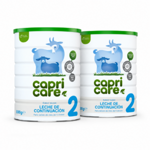 Pack de 2 latas de Capricare 2 leche de continuación de cabra 800 g