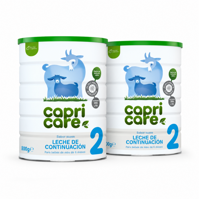 Capricare 2 pack Pack de 2 latas de Capricare 2 leche de continuación de cabra 800 g