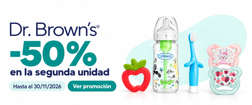 Promo Dr.Brown's -50% en la segunda unidad movil