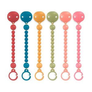 Broche de bolitas de silicona Suavinex Colour Essence en sus seis colores